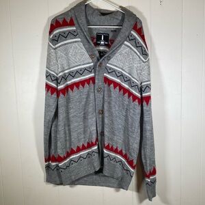 Jeans By‎ Buffalo Cardigan Sweater Mens XL Aztec Southwestern tribal Wool Blend